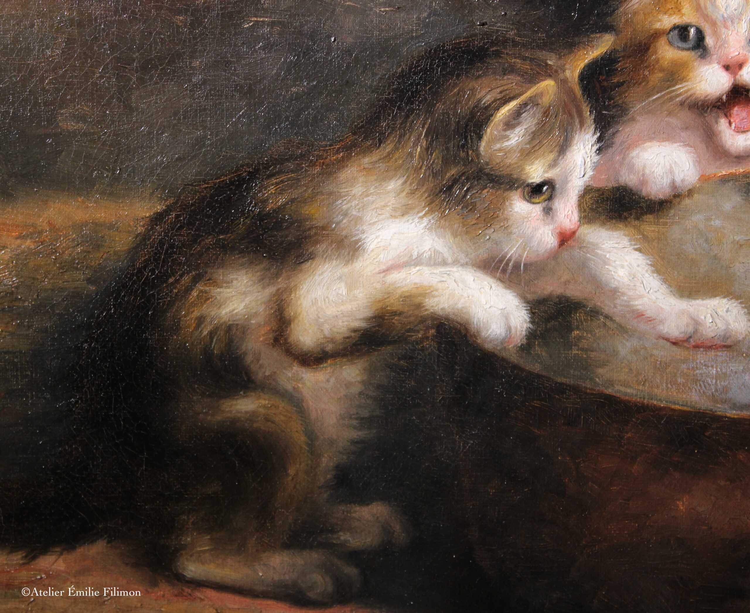 tableau chats après restauration
